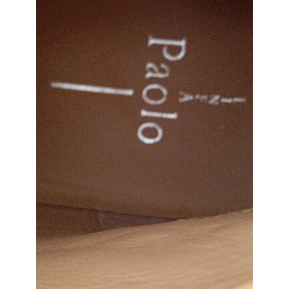 L Paolo Size 12 Med Wedge Sneaker Black Leather Platform Shoes Ankle Zip Bootie - Picture 8 of 14